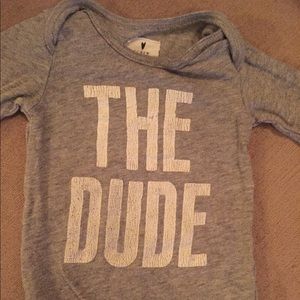 J Crew “The Dude” Baby Onesie